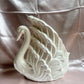 Vintage Iridescent Swan Vase