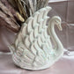 Vintage Iridescent Swan Vase